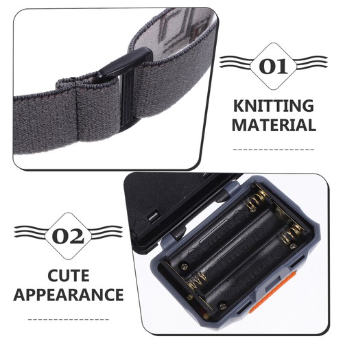Battery Powered LED Head Lamp Headlamp Outdoor Riding Visual Warning Light - Afbeelding 3 van 12