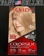 Revlon Colorsilk Beautiful Permanent Hair Color, 70 Medium Ash Blonde