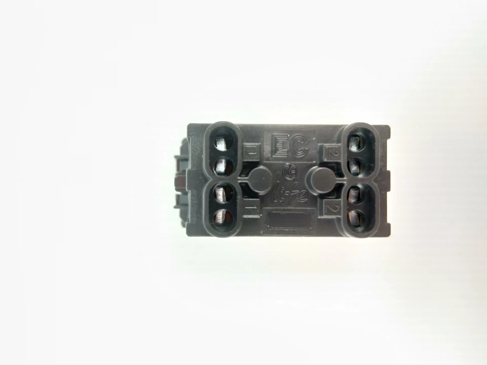 Kit Placca Metallo + Pulsante Elettrocanali momentaneo Argento - Immagine 3 di 4