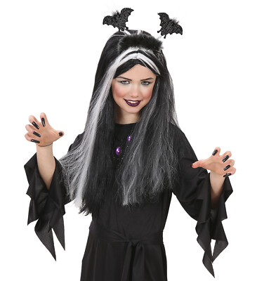 Kefley Halloween Fledermaus Stirnband & Haarspangen Set – Pink, Für Frauen & Mädchen, Kostümzubehör