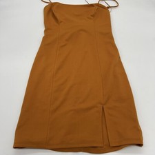 Astr the Label Blake Body con dress in amber orange mini size small