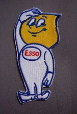 ESSO-Oil Drop Embroidered Iron On Uniform-Jacket Patch 3.5"