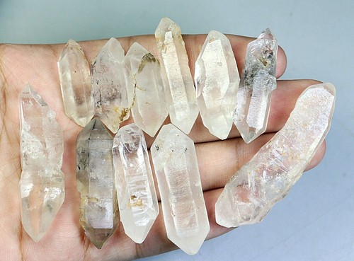 11pcs Natural Herkimer Diamond Crystal Quartz Crystal Point Mineral Specimen - Picture 8 of 12