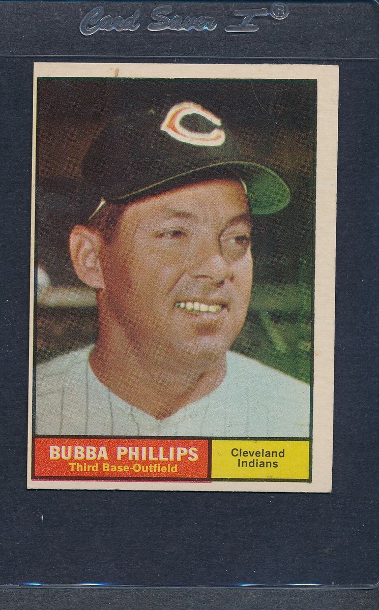 1961 Topps #101 Bubba Phillips Indians EX *7299 | eBay