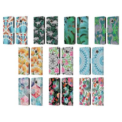 OFFICIAL MICKLYN LE FEUVRE PATTERNS 6 LEATHER BOOK CASE FOR MOTOROLA PHONES 2
