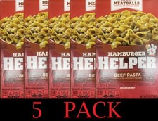 5x Betty Crocker Hamburger Helper BEEF PASTA Sauce Mix 5.9 oz Box - 5 PACK