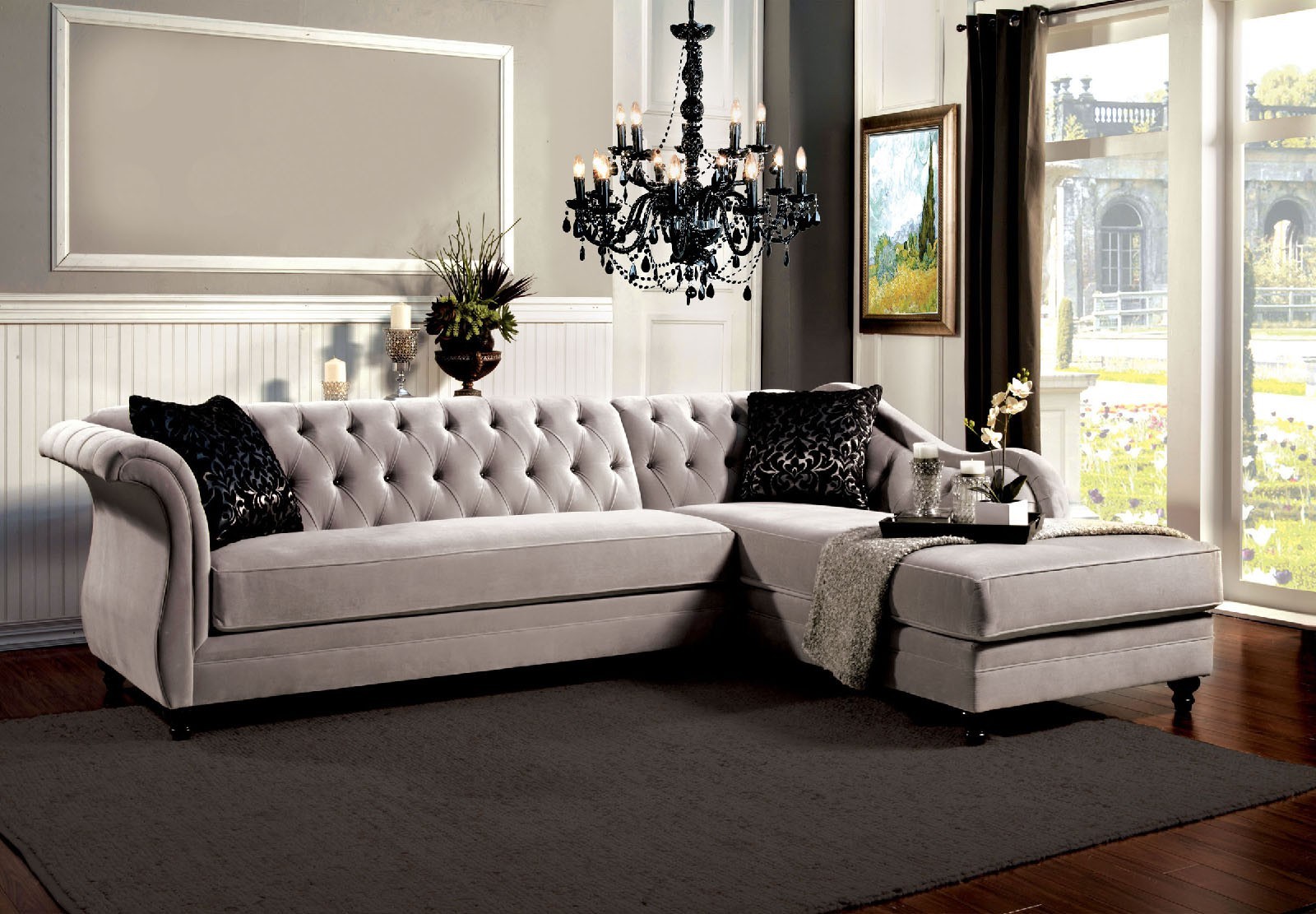 Featured image of post Tufted Sofa With Chaise - Put your feet up and chill for a little while.