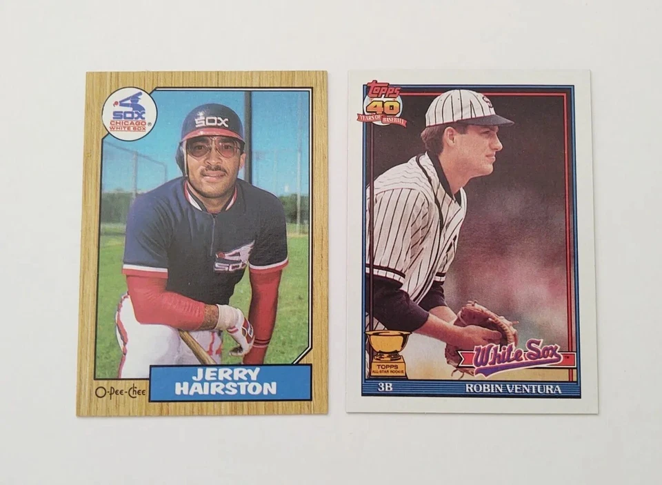 Lote Medias Blancas 1989 Bowman Robin Ventura 311 Segundo Año 1991 Topps 461 1991 UD Foto 2 de 4