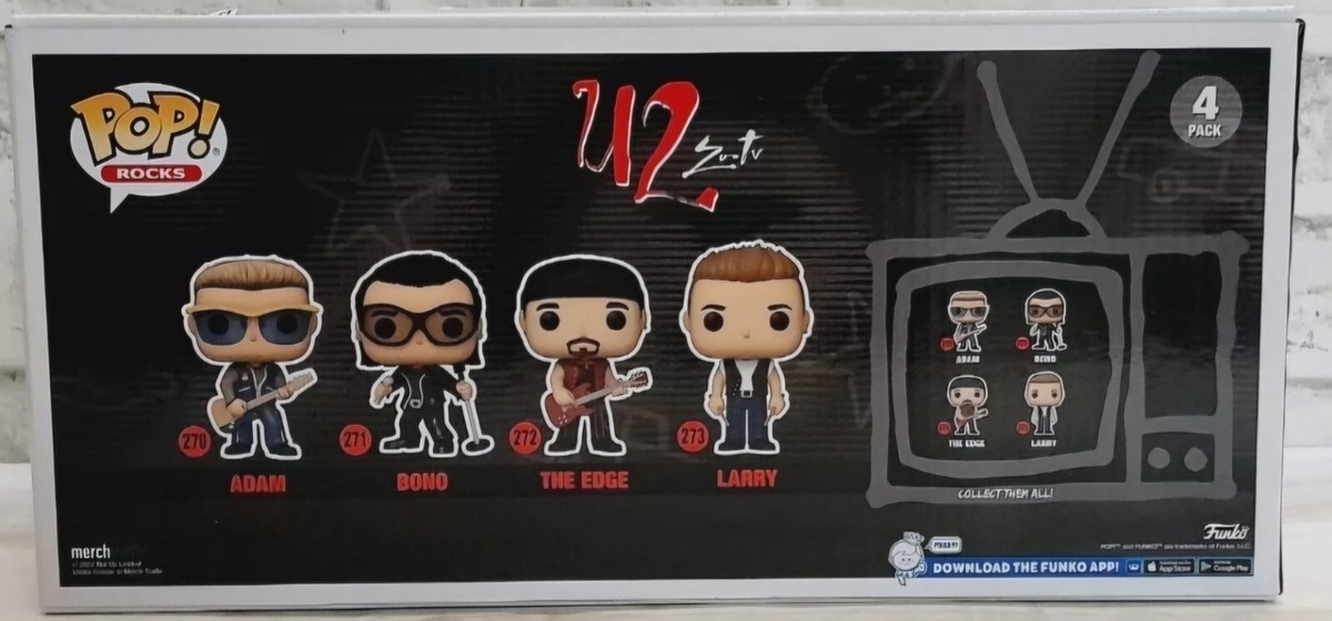 Funko Pop! Vinyl: Adam / Bono / The Edge / Larry - 4 Pack Funko Pop! Vinyl: Adam / Bono / The Edge / Larry - 4 Pack