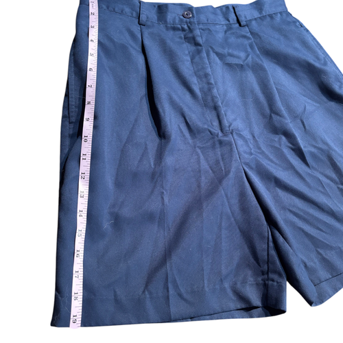 Palmland Club Vintage 80s 90s high waisted pleated baggy blue mom shorts sz 12 - Picture 5 of 8