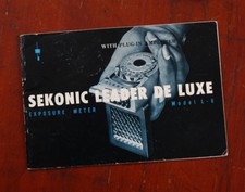 SEKONIC MODEL L-8 EXPOSURE METER INSTRUCTION/130745
