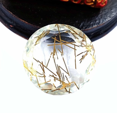 Golden Rutilated Quartz Certified 89Ct Oval Cut Mind-blowing Loose Gemstone 4JUI - Picture 4 of 8