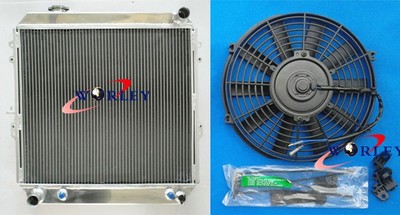 Aluminum Radiator for Toyota 4 Runner Hilux VZN130 3L 3VZ-FE V6 Petrol + Fan AT