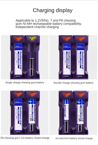 Gum Stick Doublepow Gumstick 1.2v Batteries and USB Charger Combo - Sydney Stock - Picture 8 of 12