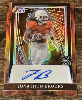  2024 Leaf Metal ProSet Jonathon Brooks RC Auto #1/1 UT Longhorn Color Match