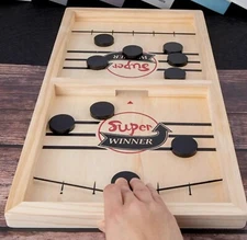 Large Fast Sling Puck Table Game Night Hockey Board Game Board Game Super Winner
