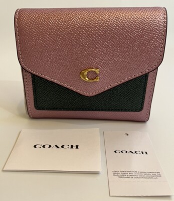 Wyn Coach Coin Purse Uk COACH NEW YORK PINK MULTI COLOUR-BLOCK