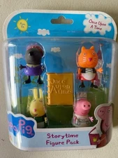 PEPPA PIG ONCE UPON A TIME STORYTIME 4 FIGURE PACK NEW TOY - NO USA TARIFFS
