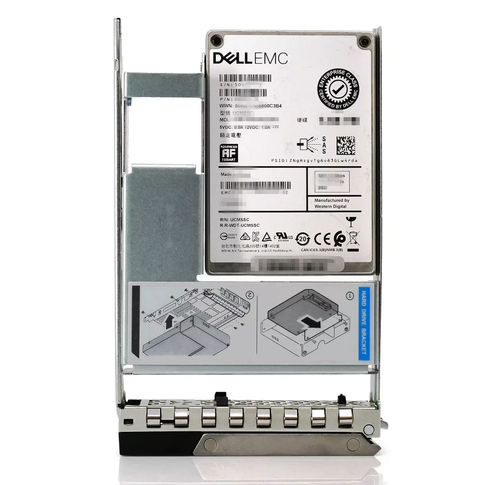 NEW DELL/Hitachi 400GB 3.5" SAS 12G PowerEdge 14G 15G R240 R350 R450 Server SSD - Image 4 of 4