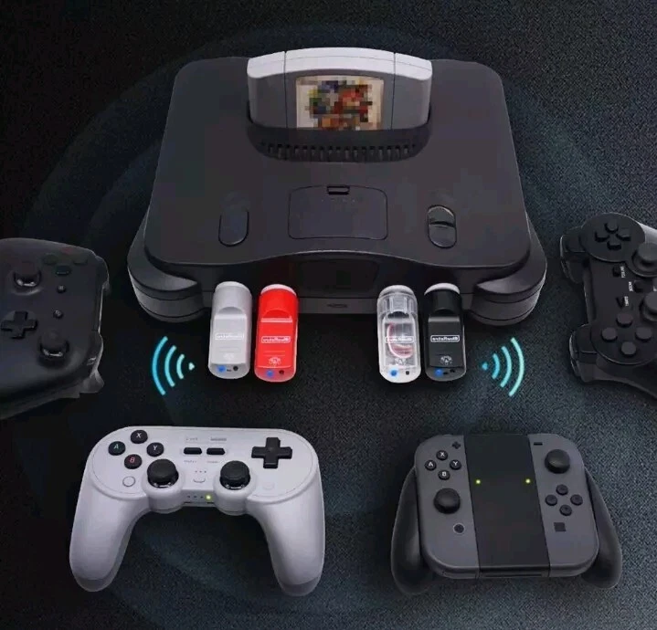 N64 Wireless Controller Adapter Verwendung PS3/PS4/PS5/Xbox One/Switch Pads auf N64 - Bild 4 von 4
