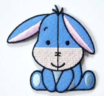 Wright's Cuties Winnie the Pooh Eeyore 2 3/4'' Iron On Applique wp-301
