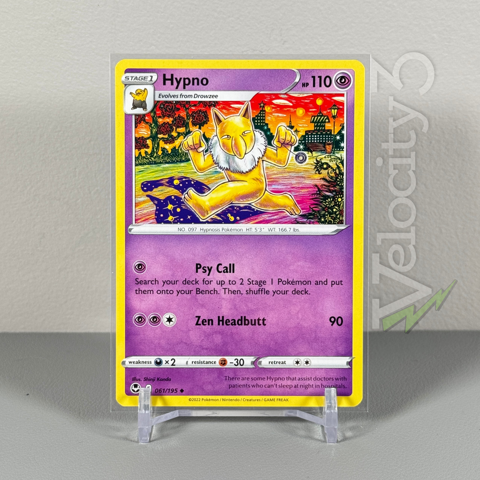 Pokemon TCG Card: HYPNO 61/195 | Uncommon | Silver Tempest | NM/Mint