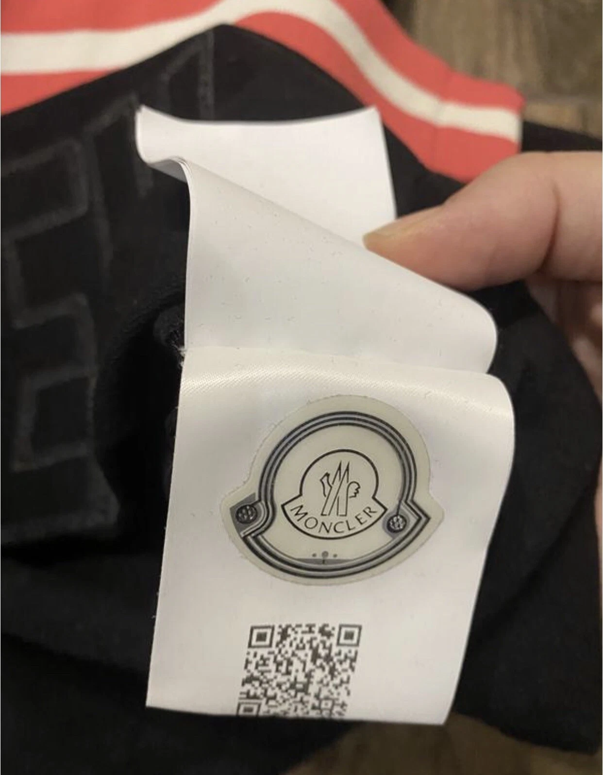 Felpa Moncler grande logo nera 10 anni 140 cm XXS