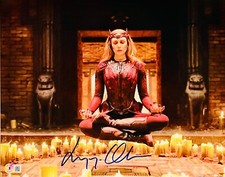 Elizabeth Olsen Signed 11x14 Photo Marvel Dr. Strange Scarlett Witch Beckett BLU