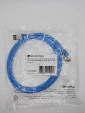 Monoprice Cat8 Ethernet Network Cable - 3 ft - Blue 2GHz, 40G, 24AWG, S/FTP