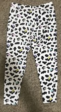 80's 90's Vintage geometric print High Waist Legging pants multicolor UNIQUE 482