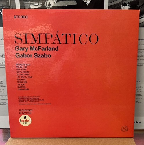 Gary McFarland & Gabor Szabo: Simpatico LP Impulse! - Imagen 3 de 3