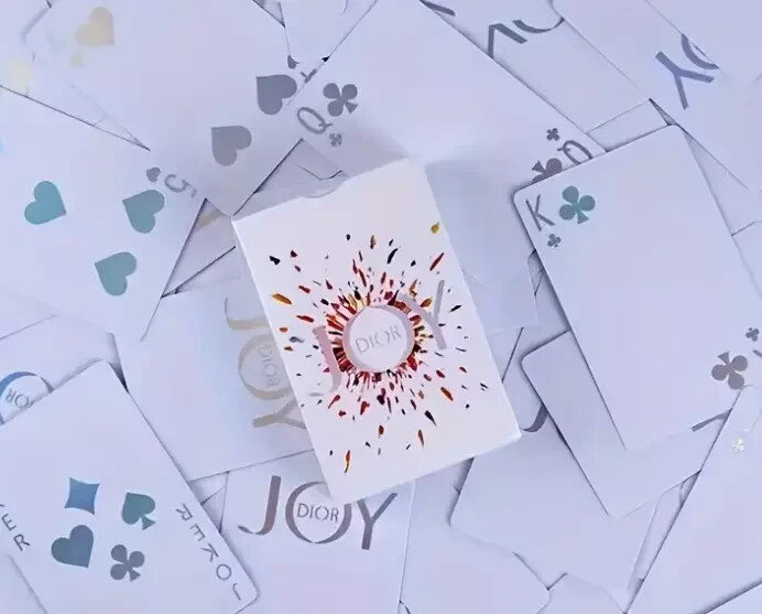 Christian Dior Playing Cards White Paper New Novelty RARE