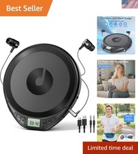 Compact CD Discman with LCD Display and Shockproof Design for Car  Outdoor Use