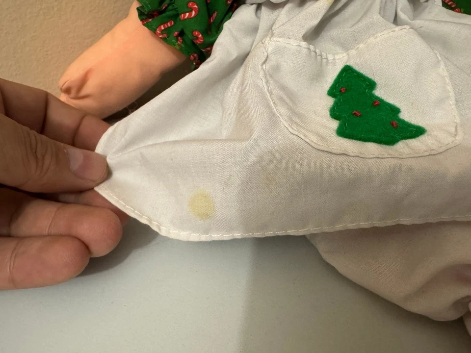 Playskool Raggedy Ann Doll Christmas Candy Cane Dress 17 Inch - Image 4 of 4