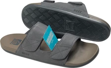 Reef Cushion Tradewind SL Slide Sandals - NWT Mens 12 Grey / Tan - #48253-ZZ5