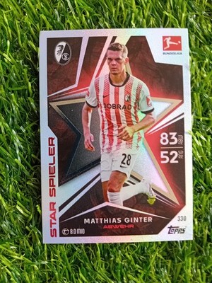 Topps Match Attax Bundesliga Star Spieler Karte - Matthias Ginter
