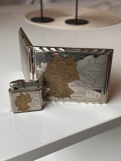 Ibelo Benzinfeuerzeug Monopol Set Etui Deutschland 1945