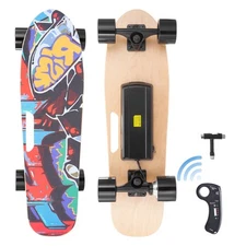 Uimoso Electric Longboard Skateboard with Control 5 Miles Range for Adults Kids