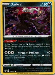 Darkrai 105/189 Holo Rare Darkness Ablaze Pokémon TCG