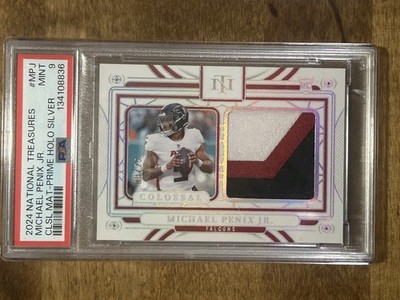2024 Panini National Treasures - Colossal Materials Michael Penix Jr /25 #CM-MPJ