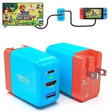Portable Switch Dock Charger for Nintendo Switch - 36W TV Docking Station wit...