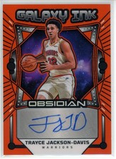 2024-25 Obsidian Trayce Jackson-Davis Galaxy Ink Electric Etch Orange Auto  /99