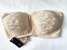 NWD Wacoal Women's 32DDD Halo Strapless Underwire Bra 854205 Sand