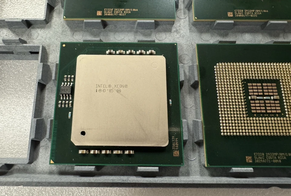 Intel Vintage Xeon E7220 CPU 2.93GHz 1066MHZ Socket 604 FCPGA6 Dual-Core SLA6C - Image 2 of 3