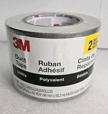 3M Utility Duct Tape 1.88 in x 55 yds- Water resistant 2 Rolls 