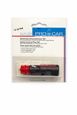 Pro Car 12V 24V Universal Zigarettenanzünder Sicherheitsstecker 16 LKW Wohnmobil