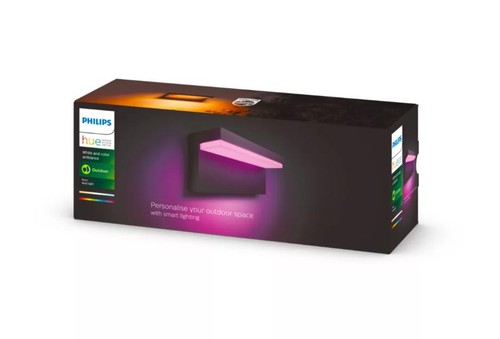 Lampada da parete LED Philips Hue Nyro da esterno 13,5W nero - 1745630P7 - Foto 4 di 4