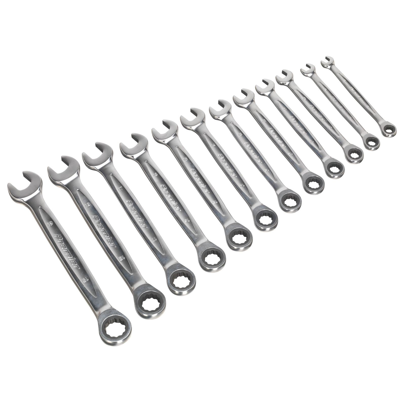 Ratchet Combination Spanner Set 12Pc - Metric - Platinum Series - Image 3
