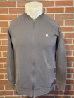 Apple Employee Long Sleeve Full Zip Gray Jacket Adult Mens Large Poly Cotton