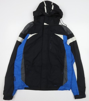 Parallel Extreme Herren Skijacke schwarz blau S wasserdicht mit Kapuze